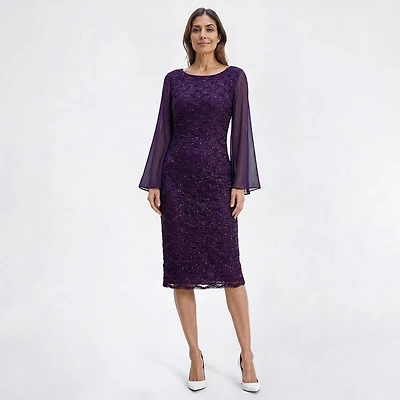 knee length dresses for ladies Asymmetrical Hem Dress main image 1