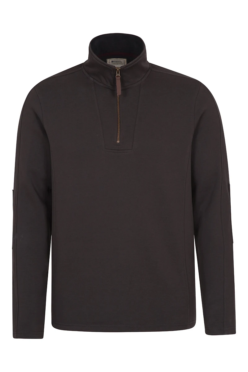 Zeta Mens Zip Neck Top