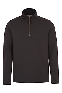 Zeta Mens Zip Neck Top