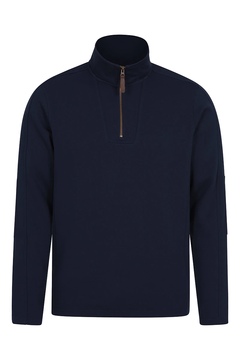 Zeta Mens Zip Neck Top