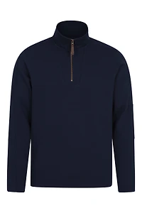 Zeta Mens Zip Neck Top