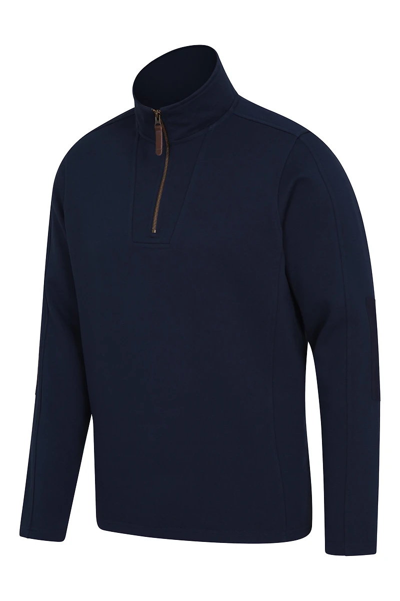 Zeta Mens Zip Neck Top