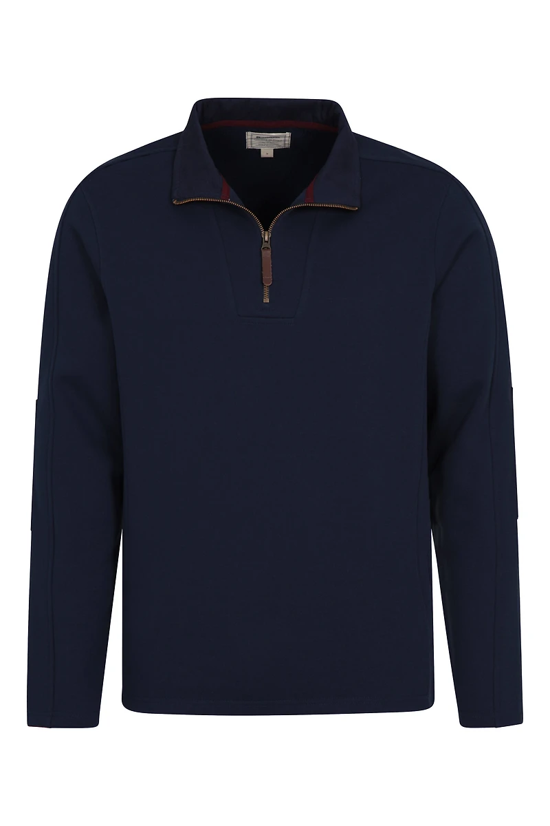 Zeta Mens Zip Neck Top