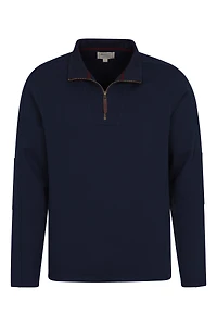 Zeta Mens Zip Neck Top