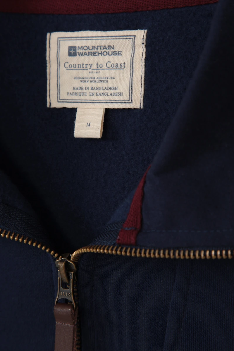 Zeta Mens Zip Neck Top