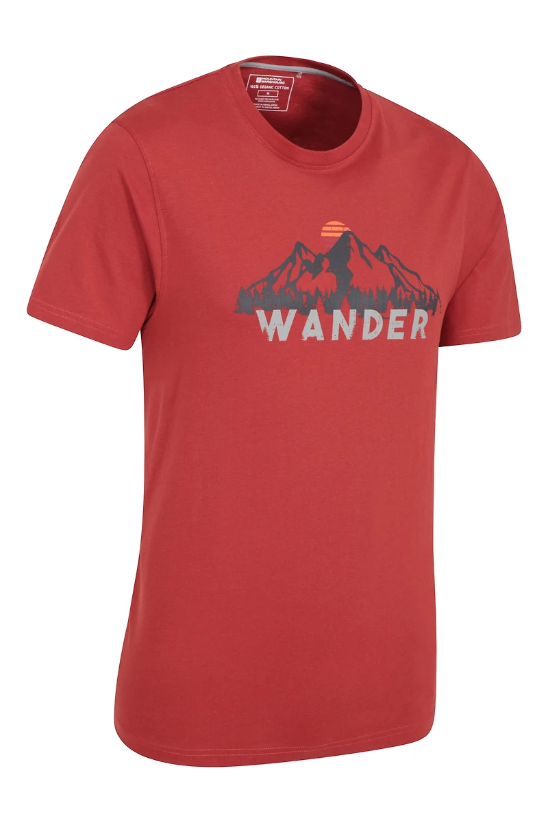 Wander Cotton Mens T-Shirt