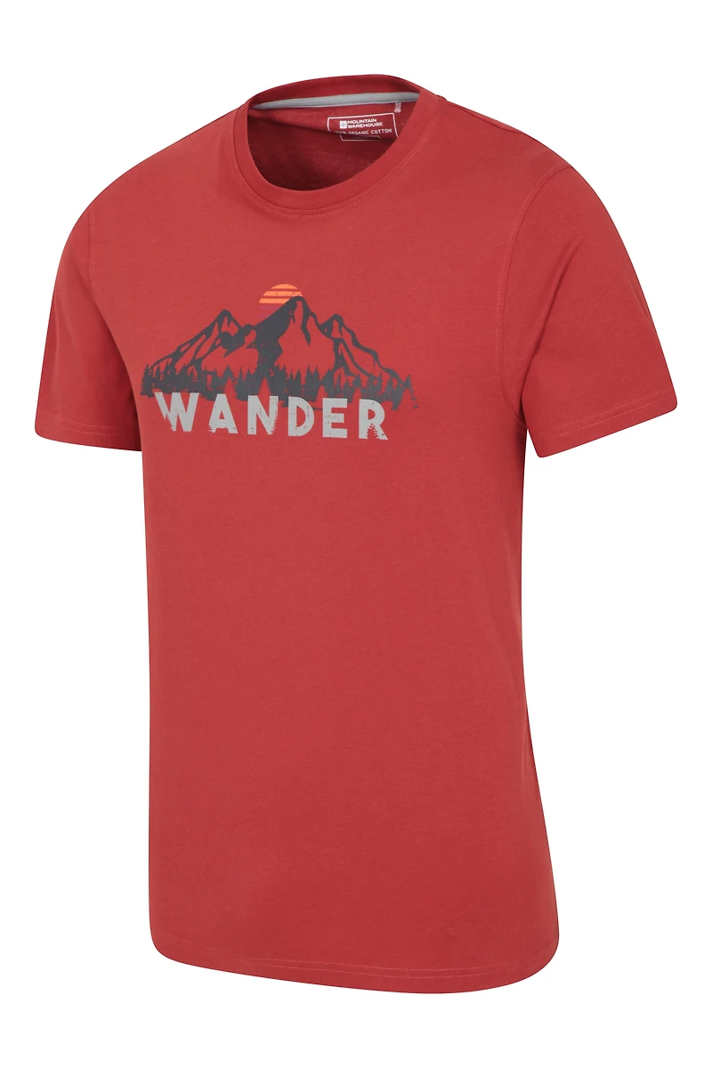 Wander Cotton Mens T-Shirt