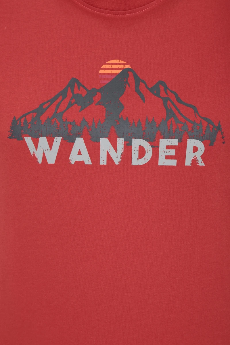 Wander Cotton Mens T-Shirt