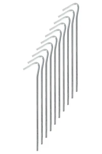 Steel Roundwire Tent Pegs - 10pk