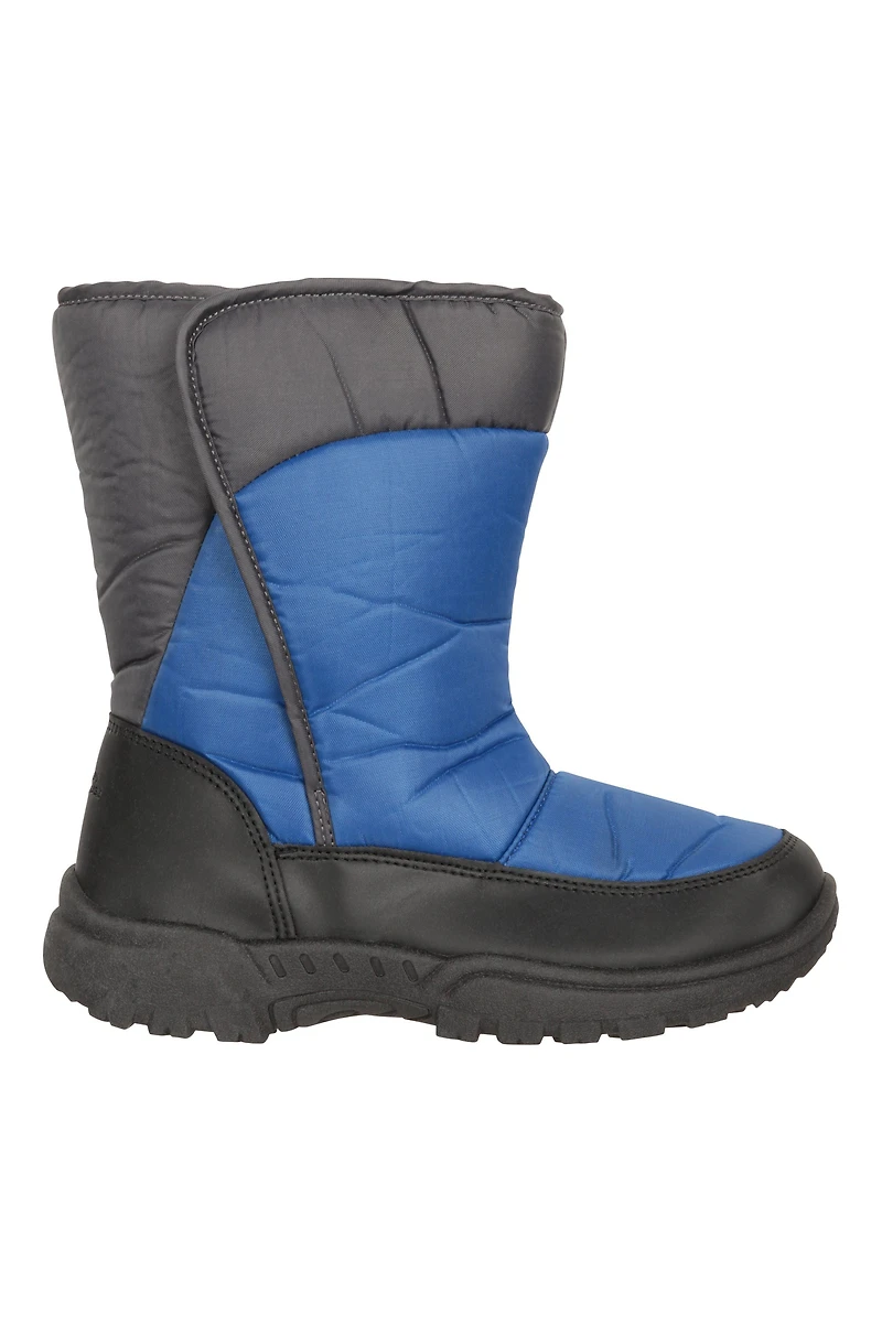 Kids Caribou Single Stripe Adaptive Snow Boots