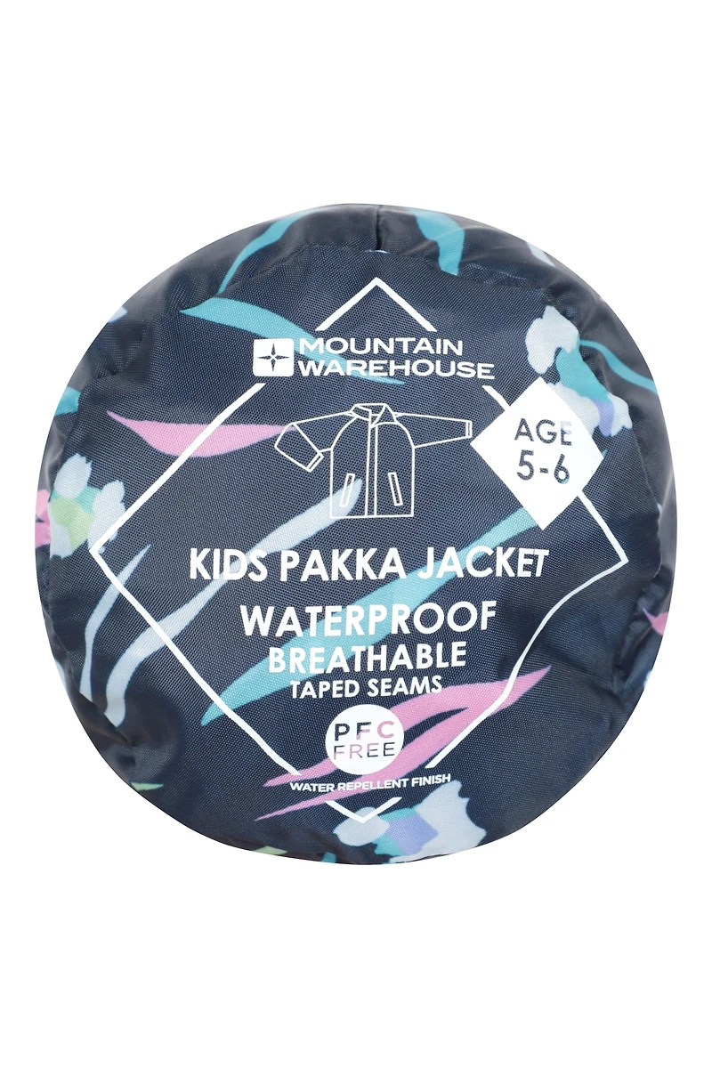 Printed Kids Waterproof Pakka Jacket