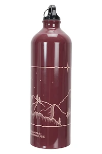 35 oz. Printed Metallic Bottle With Karabiner