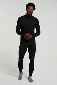 Talus Mens Long Sleeved Zip Neck Top
