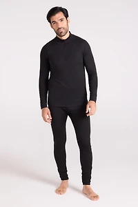 Talus Mens Long Sleeved Zip Neck Top