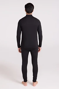 Talus Mens Long Sleeved Zip Neck Top