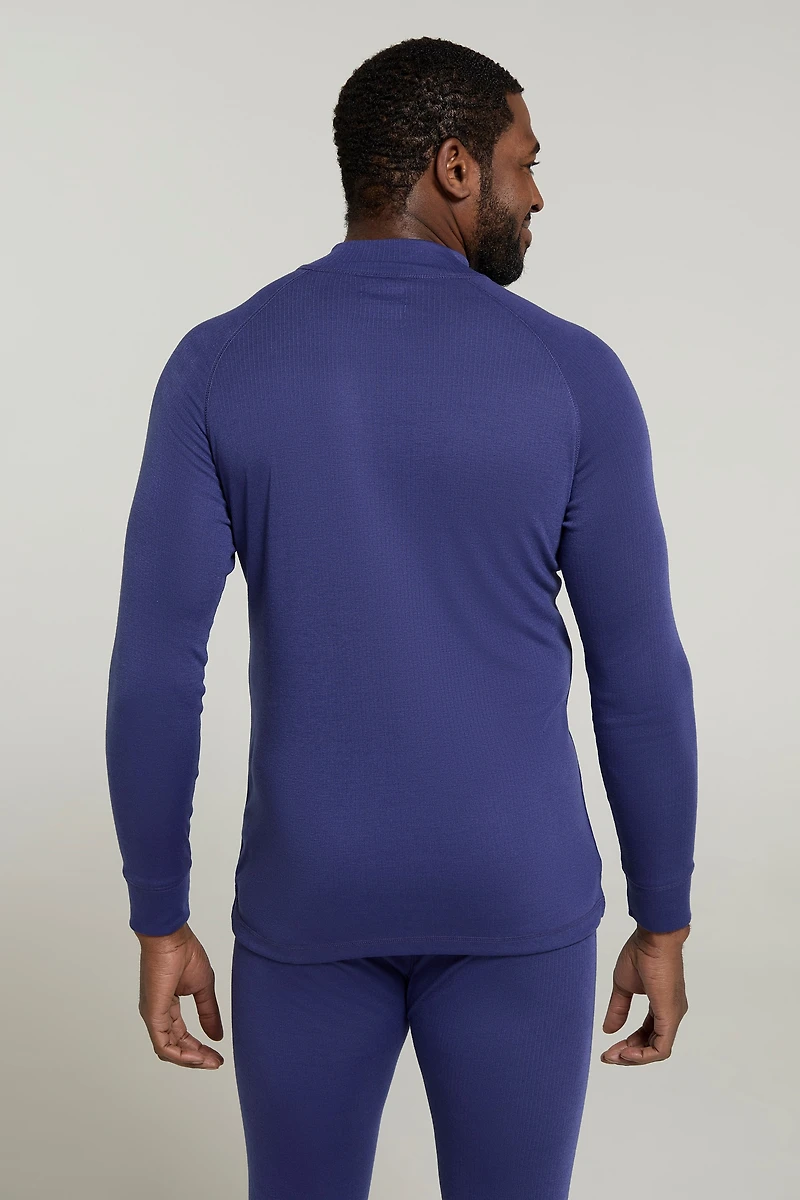 Talus Mens Long Sleeved Zip Neck Top