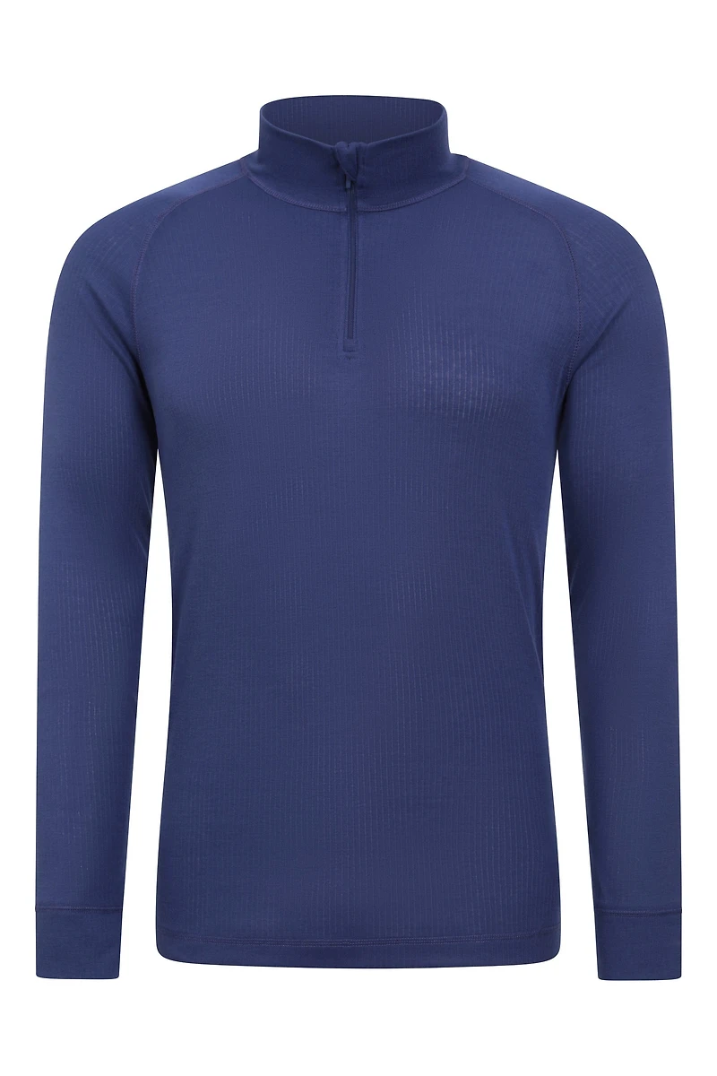 Talus Mens Long Sleeved Zip Neck Top