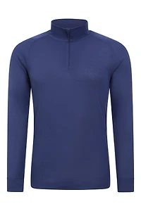 Talus Mens Long Sleeved Zip Neck Top