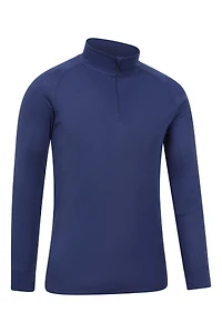 Talus Mens Long Sleeved Zip Neck Top