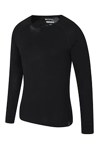 Merino Mens Long Sleeved Round Neck Top