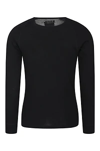 Merino Mens Long Sleeved Round Neck Top