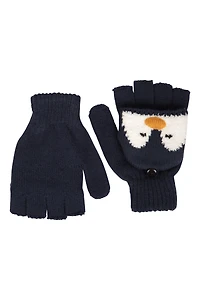 Penguin Knitted Kids Gloves