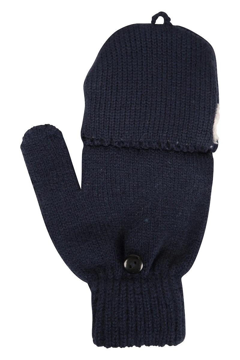 Penguin Knitted Kids Gloves