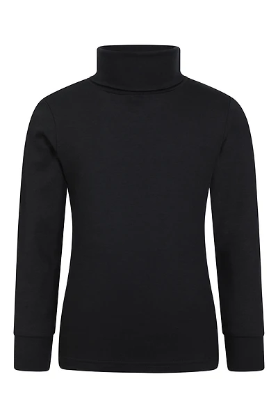 Meribel Kids Cotton Roll Neck Top