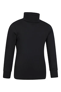 Meribel Kids Cotton Roll Neck Top