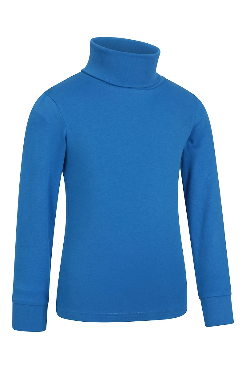 Meribel Kids Cotton Roll Neck Top