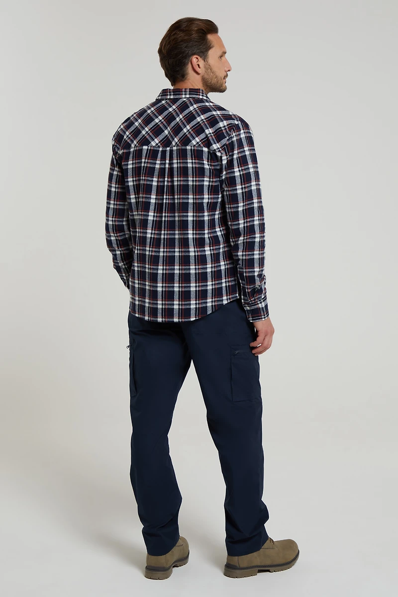 Trace Mens Flannel Long Sleeve Shirt