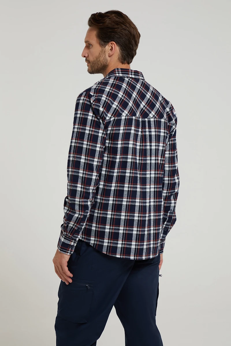 Trace Mens Flannel Long Sleeve Shirt