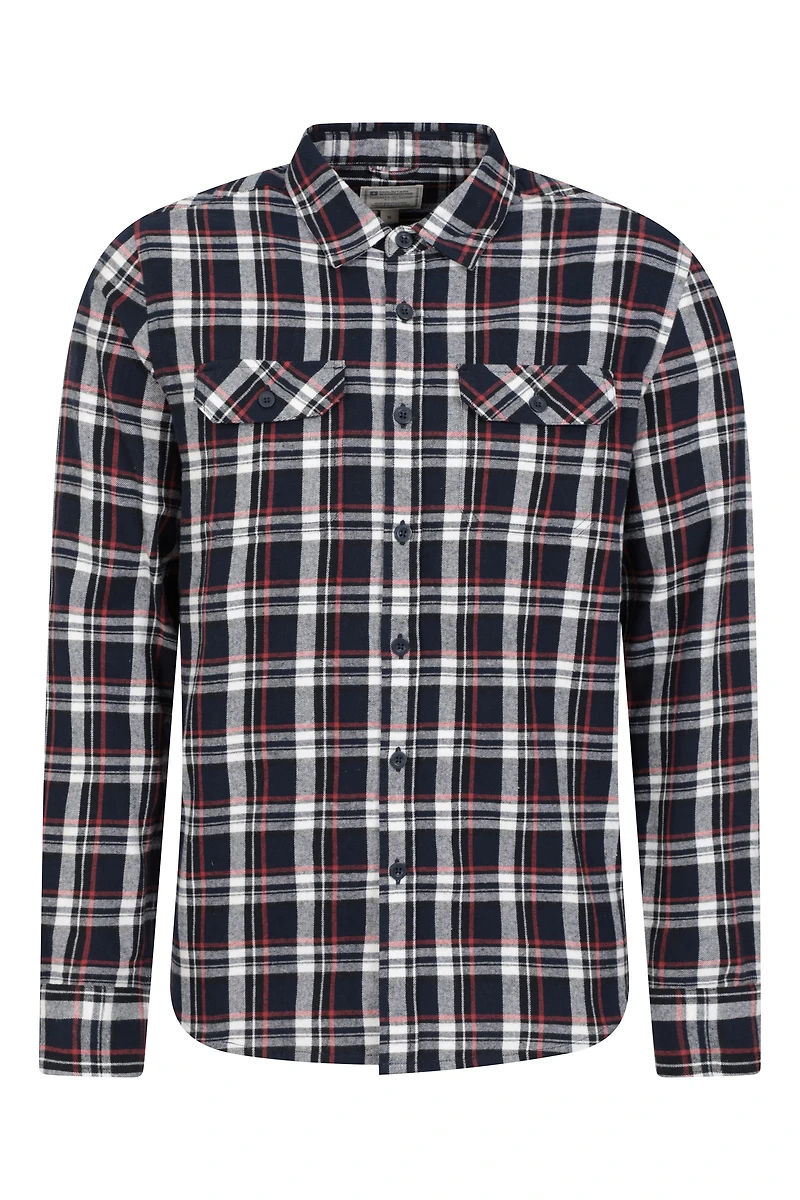 Trace Mens Flannel Long Sleeve Shirt