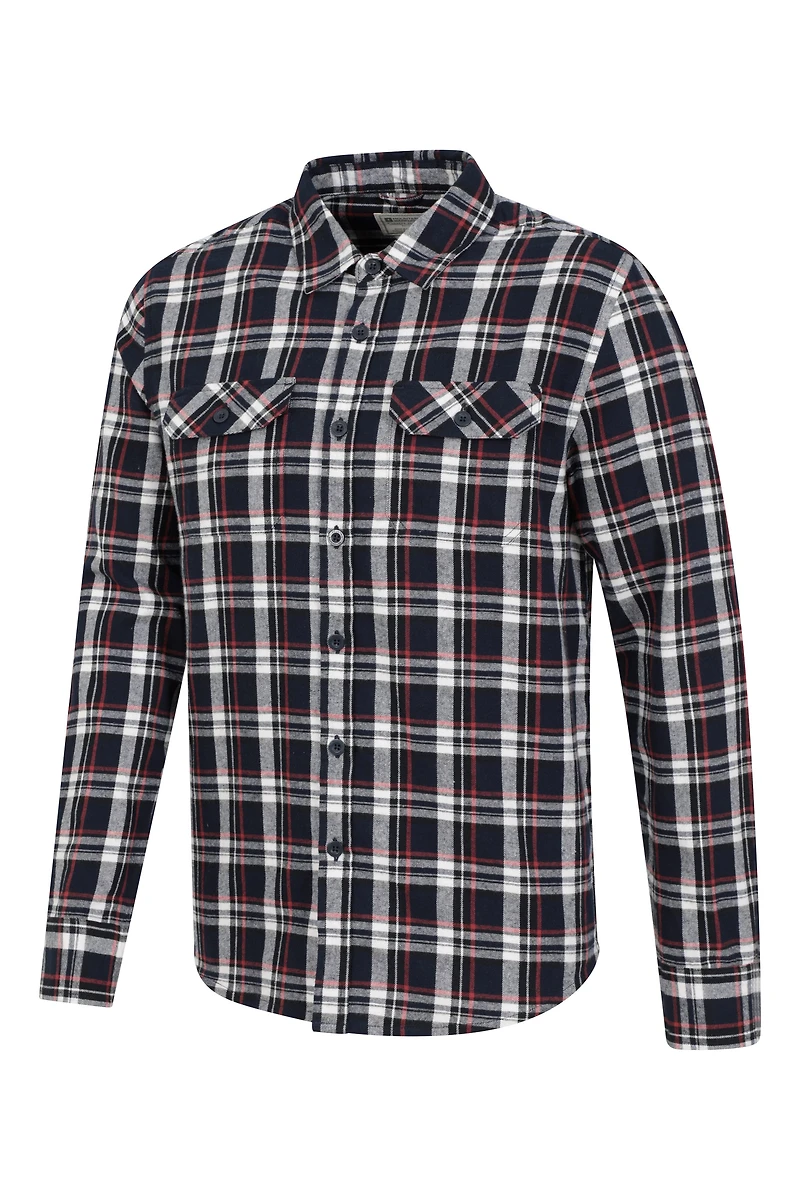 Trace Mens Flannel Long Sleeve Shirt