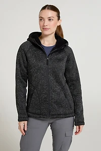 Nevis Womens Fur Lined Hoodie