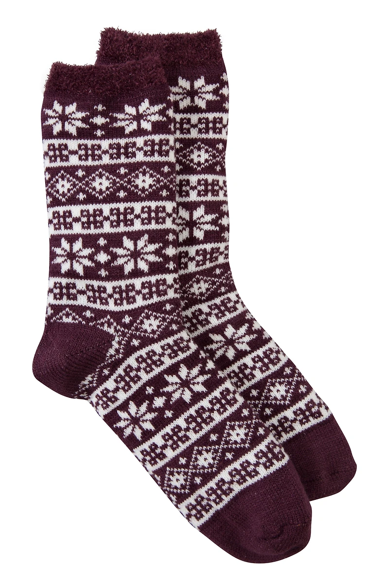 Cosy Griffin Lined Womens Socks