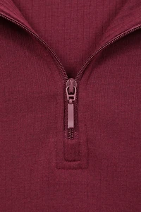 Talus Womens Long Sleeved Zip Neck Top