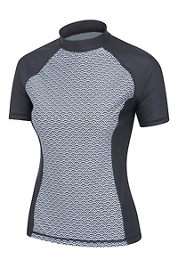 Womens Patterned Rash Guard