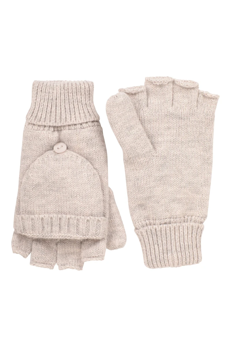Fingerless Knitted Womens Mitten