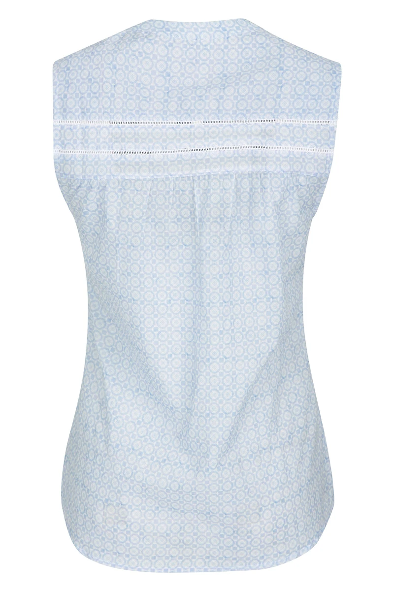 Petra Womens Printed Sleeveless Shirt