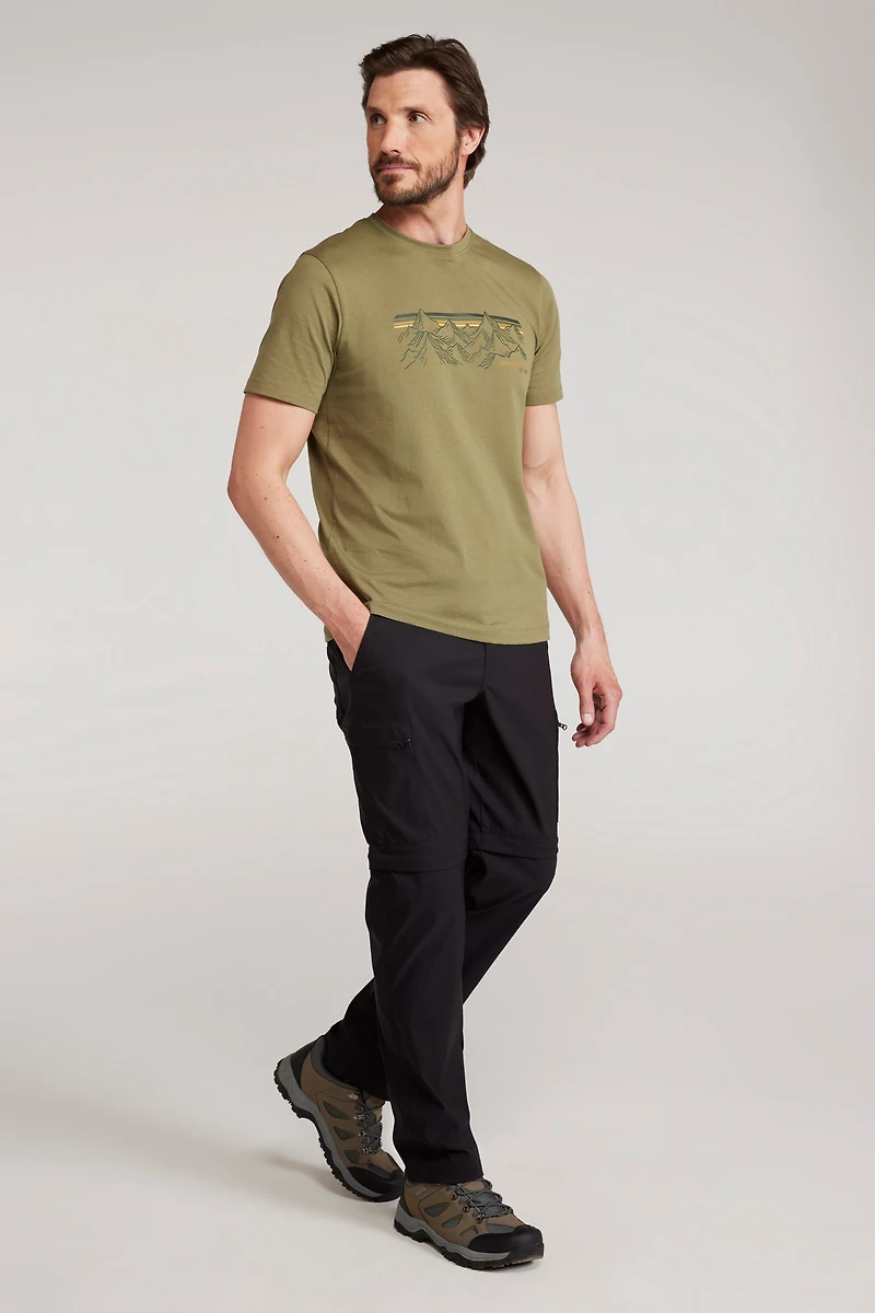 Trek Mens Stretch Zip Off Pants