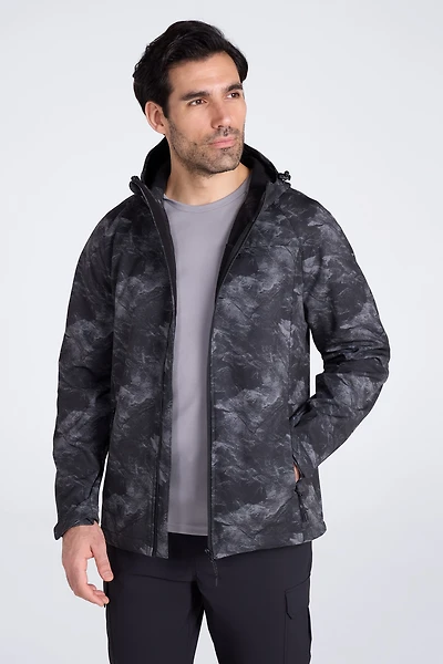 Exodus Printed Mens Showerproof Softshell Jacket