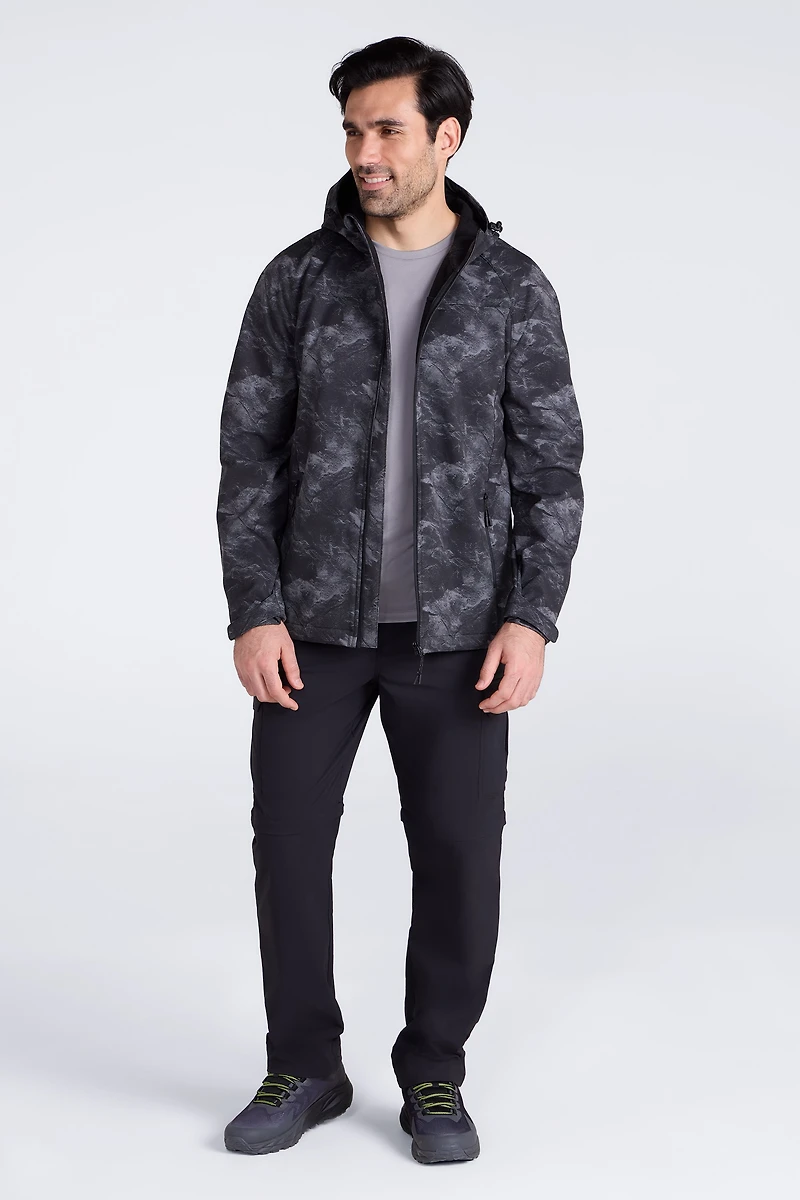 Exodus Printed Mens Showerproof Softshell Jacket