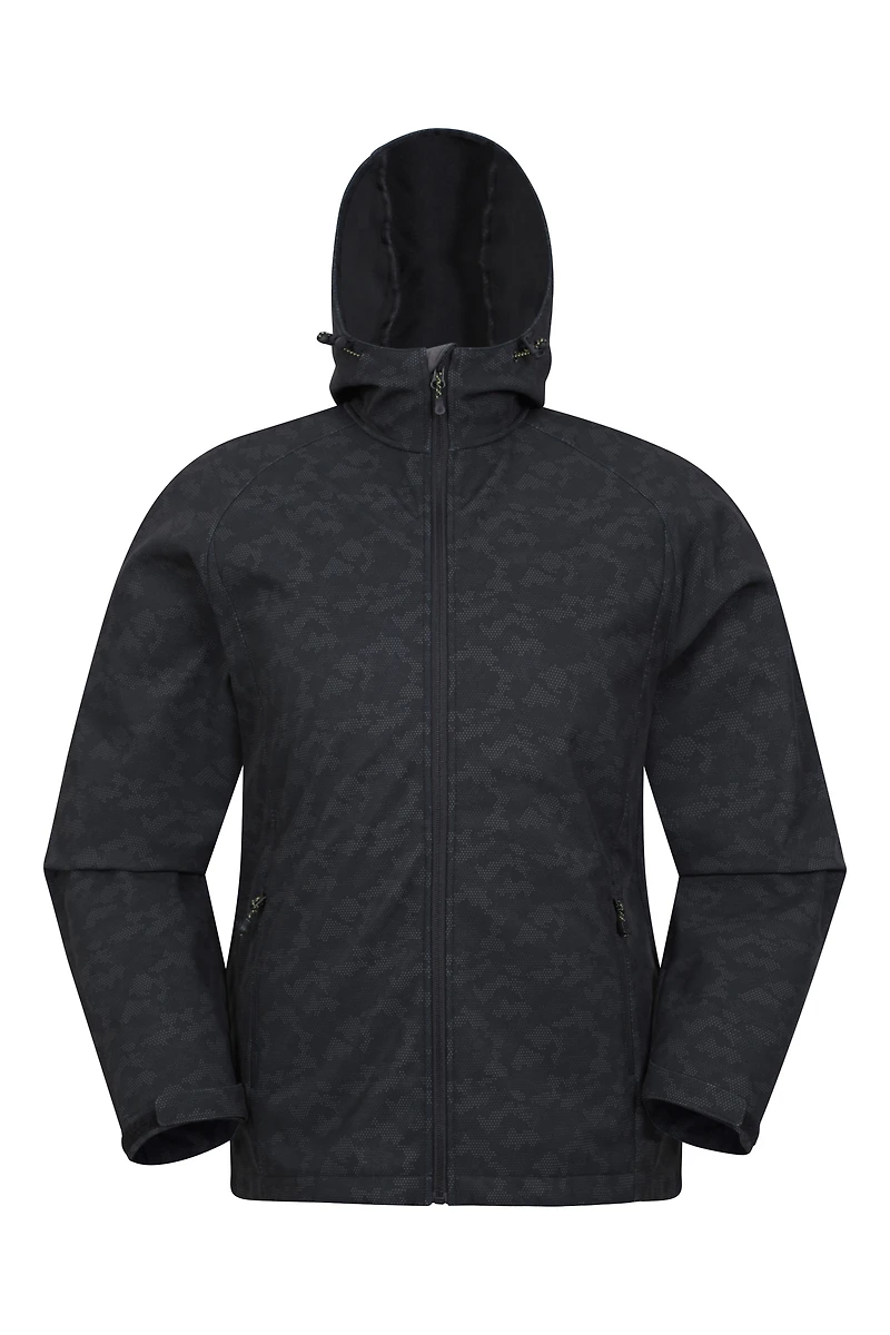 Exodus Printed Mens Showerproof Softshell Jacket