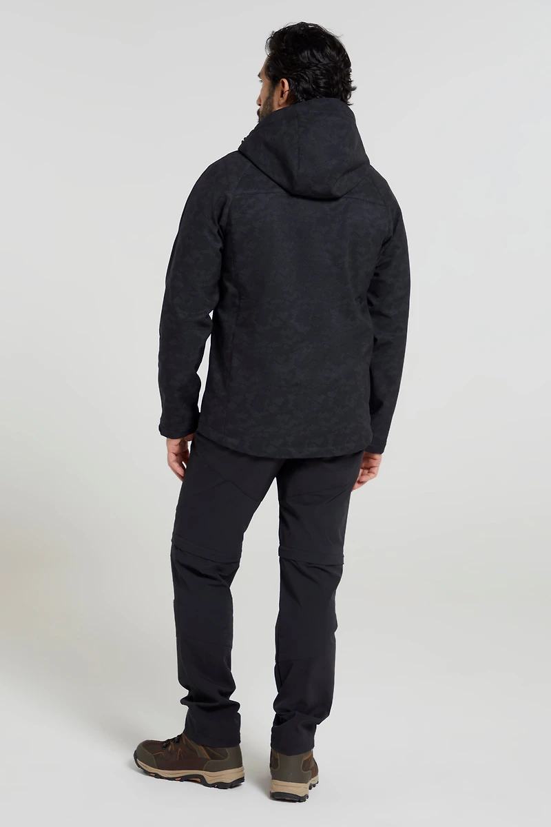 Exodus Printed Mens Showerproof Softshell Jacket