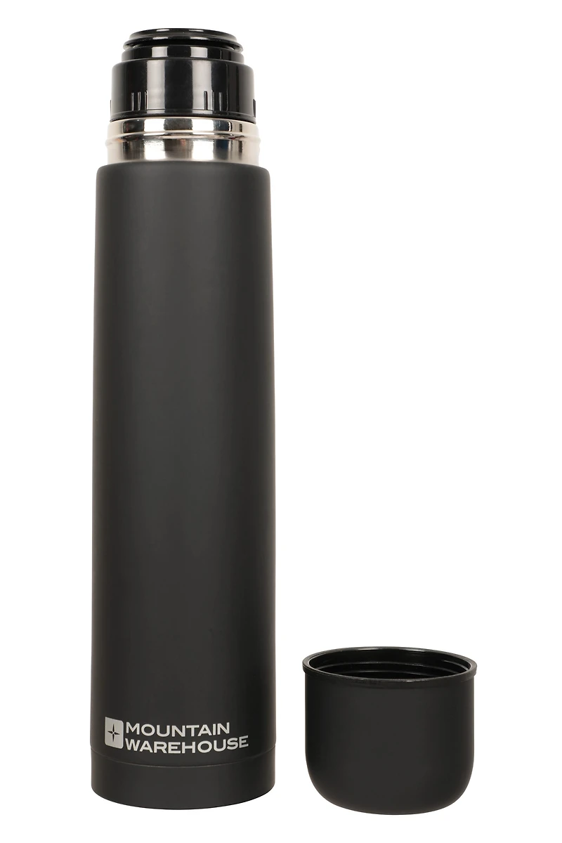 Double Walled Rubber Finish Flask