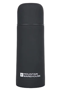 Double Walled Rubber Finish Flask - 12oz