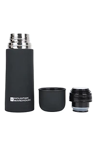 Double Walled Rubber Finish Flask - 12oz
