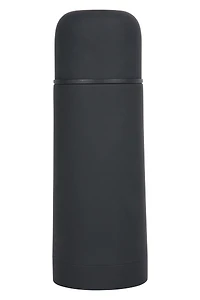 Double Walled Rubber Finish Flask - 12oz