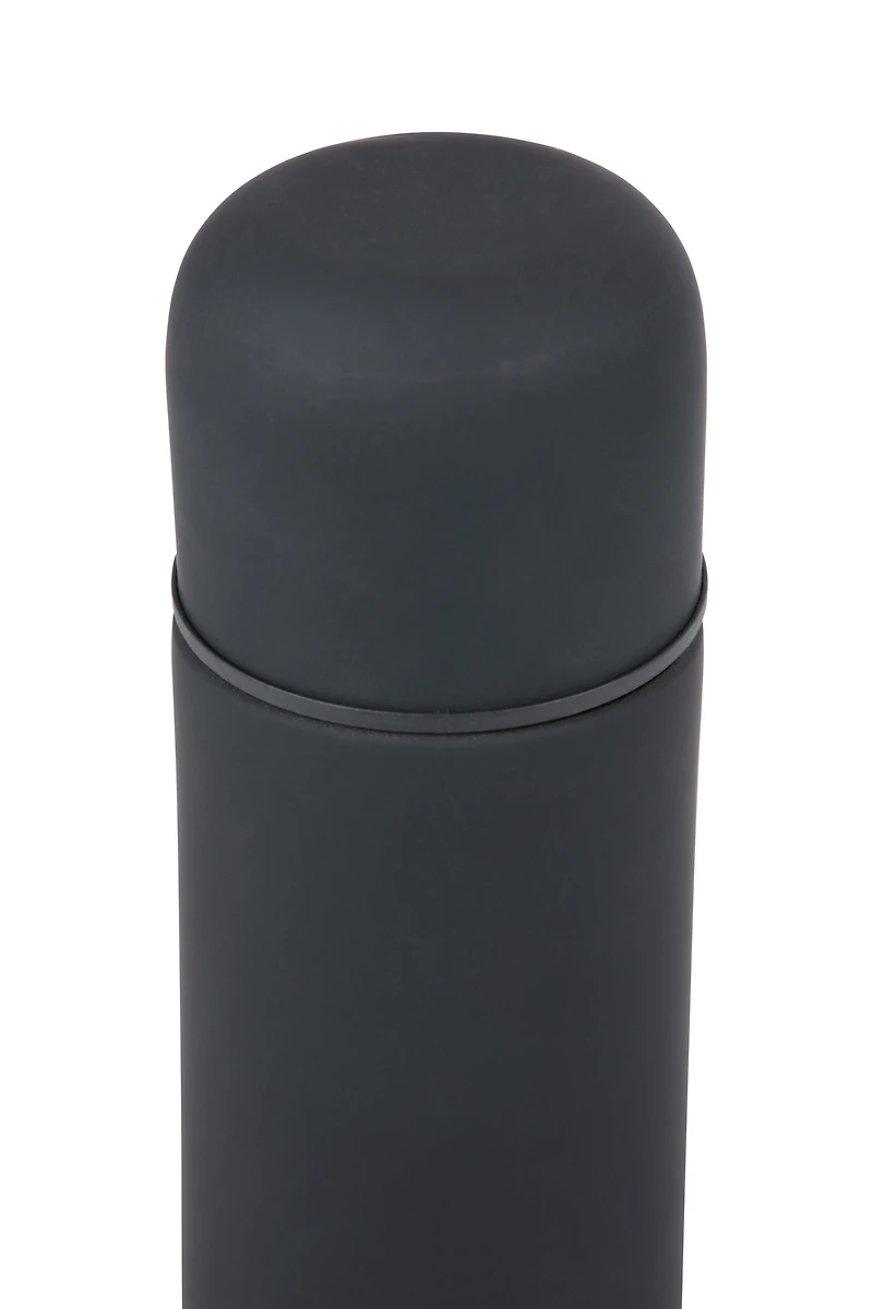 Double Walled Rubber Finish Flask - 12oz